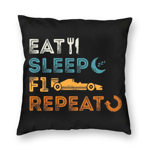 Eat Sleep F1 Repeat Pillow case