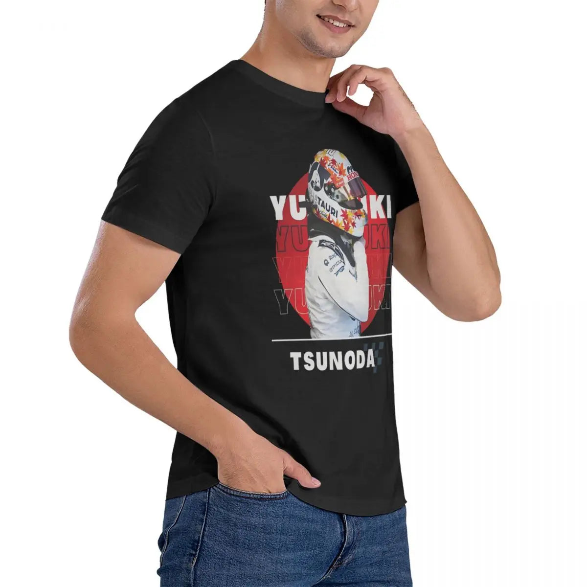 Yuki Tsunoda Retro T Shirt