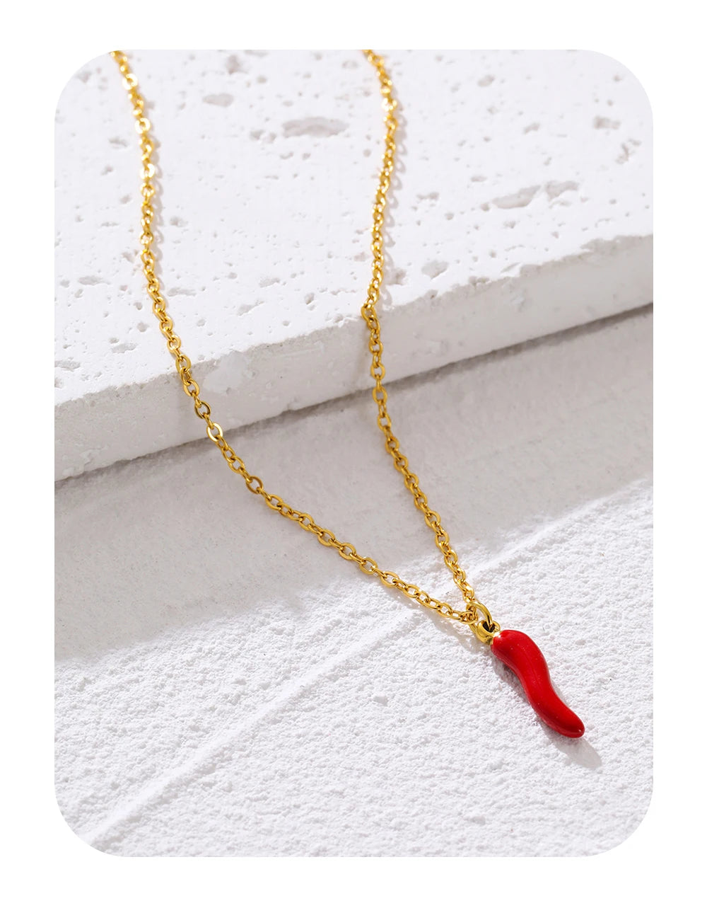 Little Red Pepper Pendant Cute Jewelry