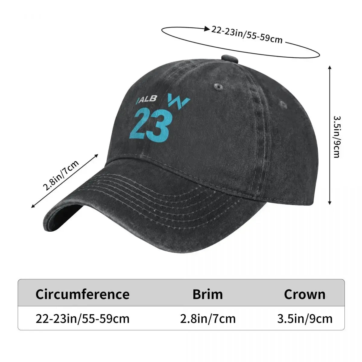 Alex Albon Williams 2022 Hat