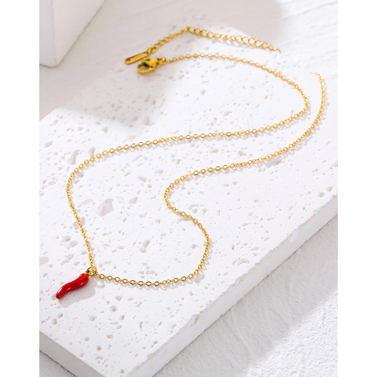 Little Red Pepper Pendant Cute Jewelry