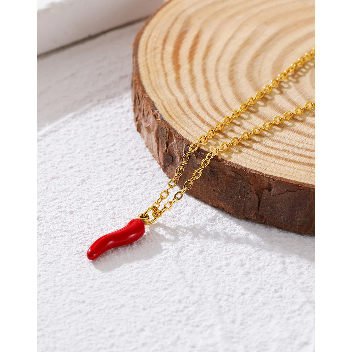 Little Red Pepper Pendant Cute Jewelry